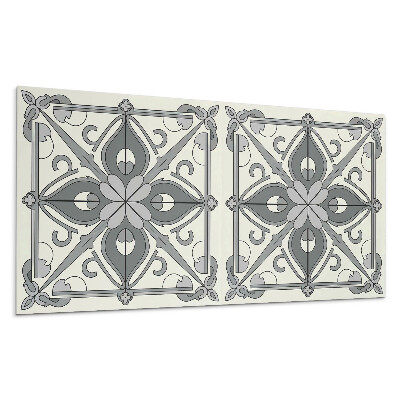 Płyta pcv na ścianę Wzór kwiatowy z symetrią