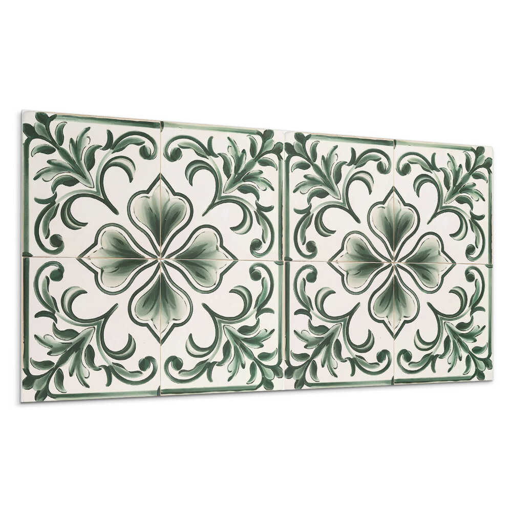 Płyta pcv na ścianę Wzór z liśćmi i sercami