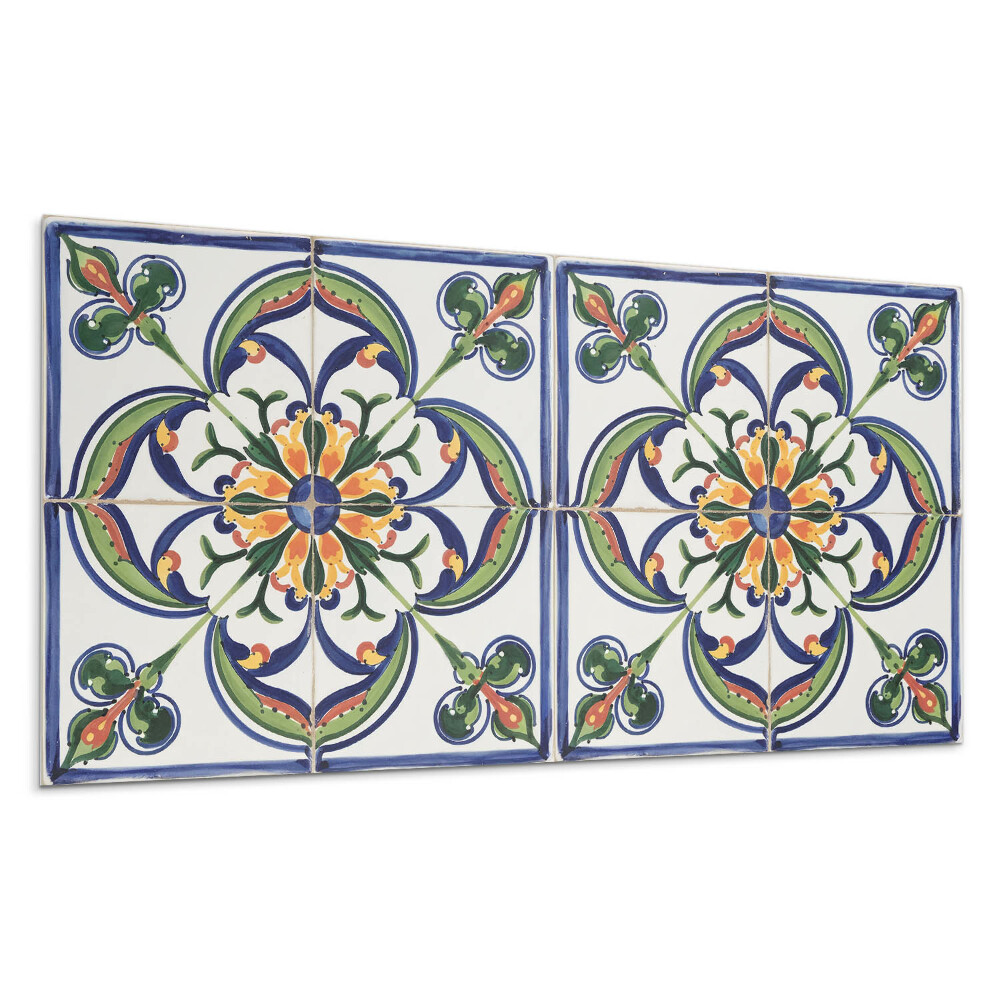 Płyta pcv na ścianę Kwiatowy wzór na kafelku