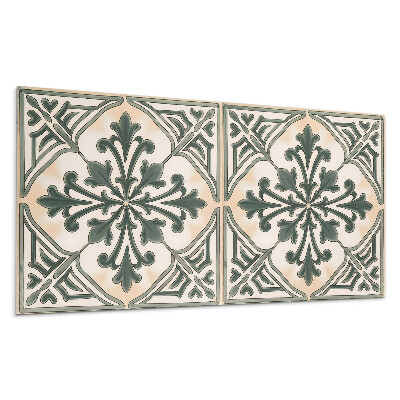 Płyta pcv na ścianę Wzór roślinny w kwadracie