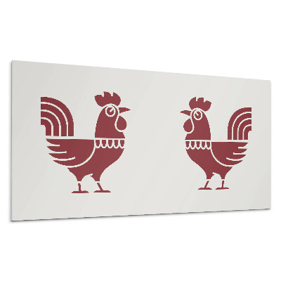Płyta na ścianę Stylizowany kogut w grafice