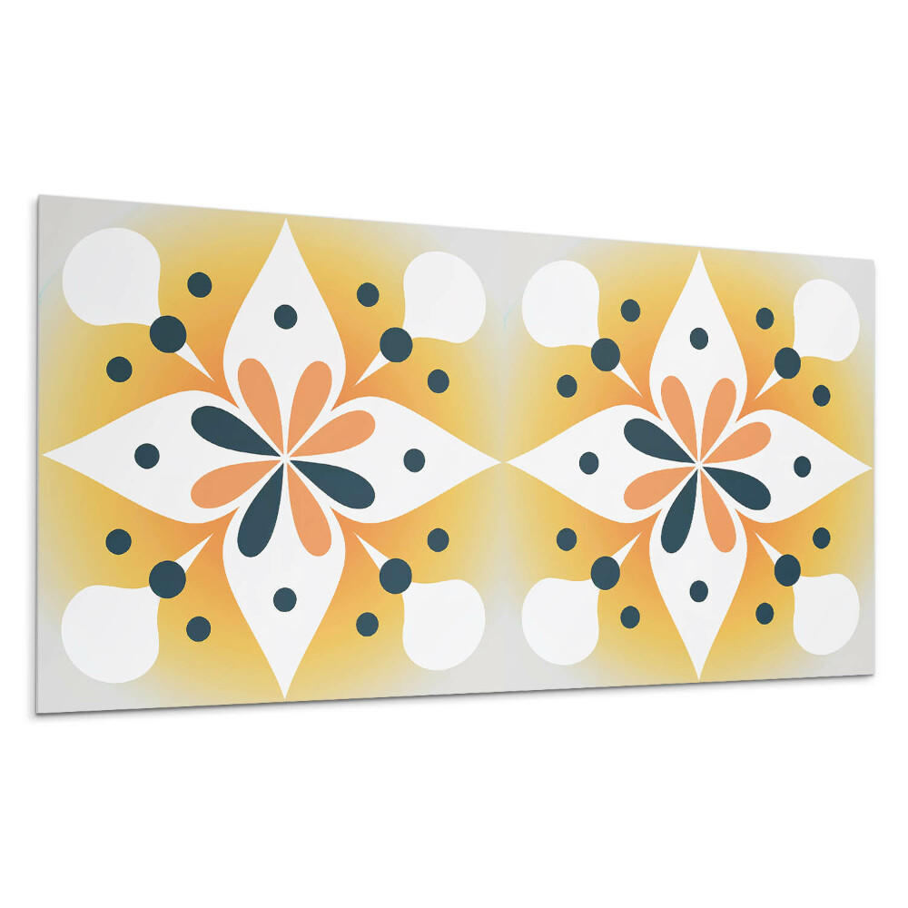 Panel na ścianę Kwiatowy wzór z kropkami