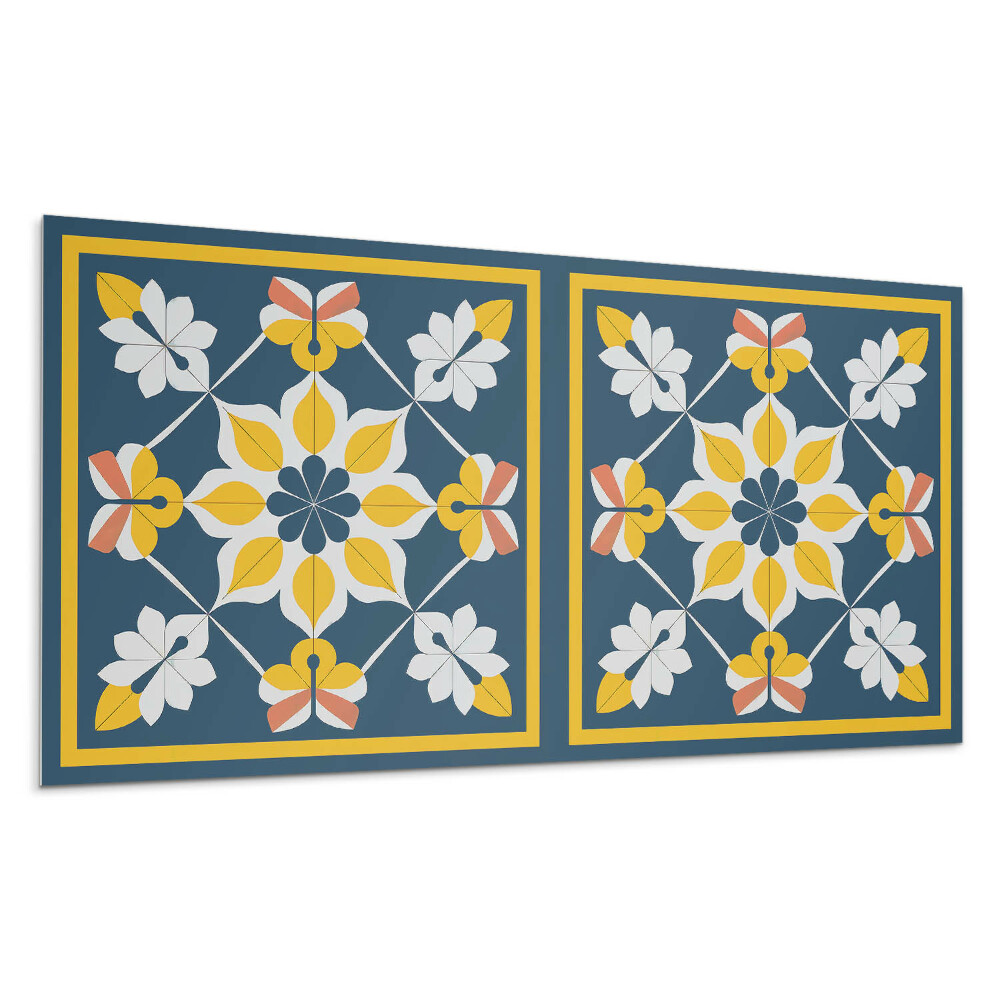 Płyta na ścianę Kwiatowy wzór w symetrii