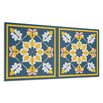 Płyta na ścianę Kwiatowy wzór w symetrii