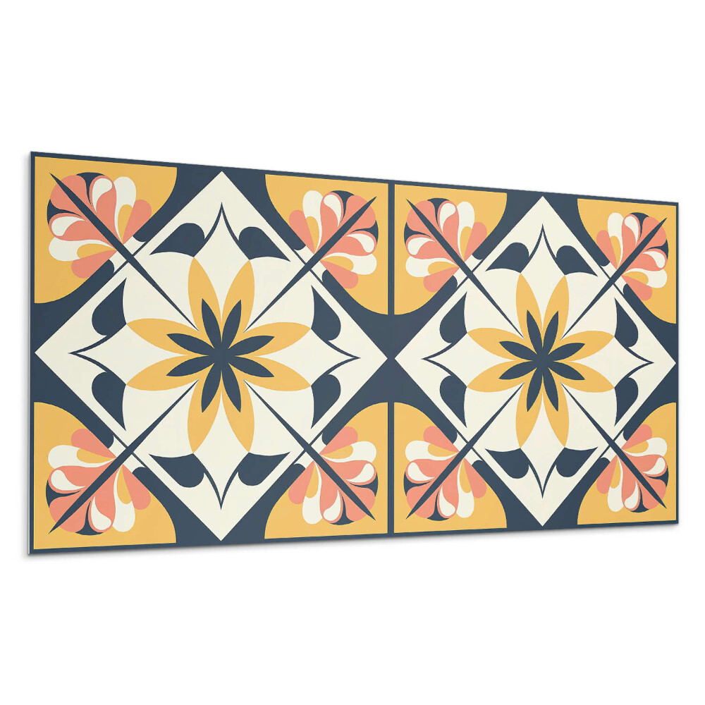 Panel pcv Kwiatowy wzór w rombie