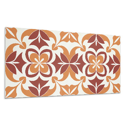 Płyta pcv na ścianę Kwiatowy wzór z liśćmi