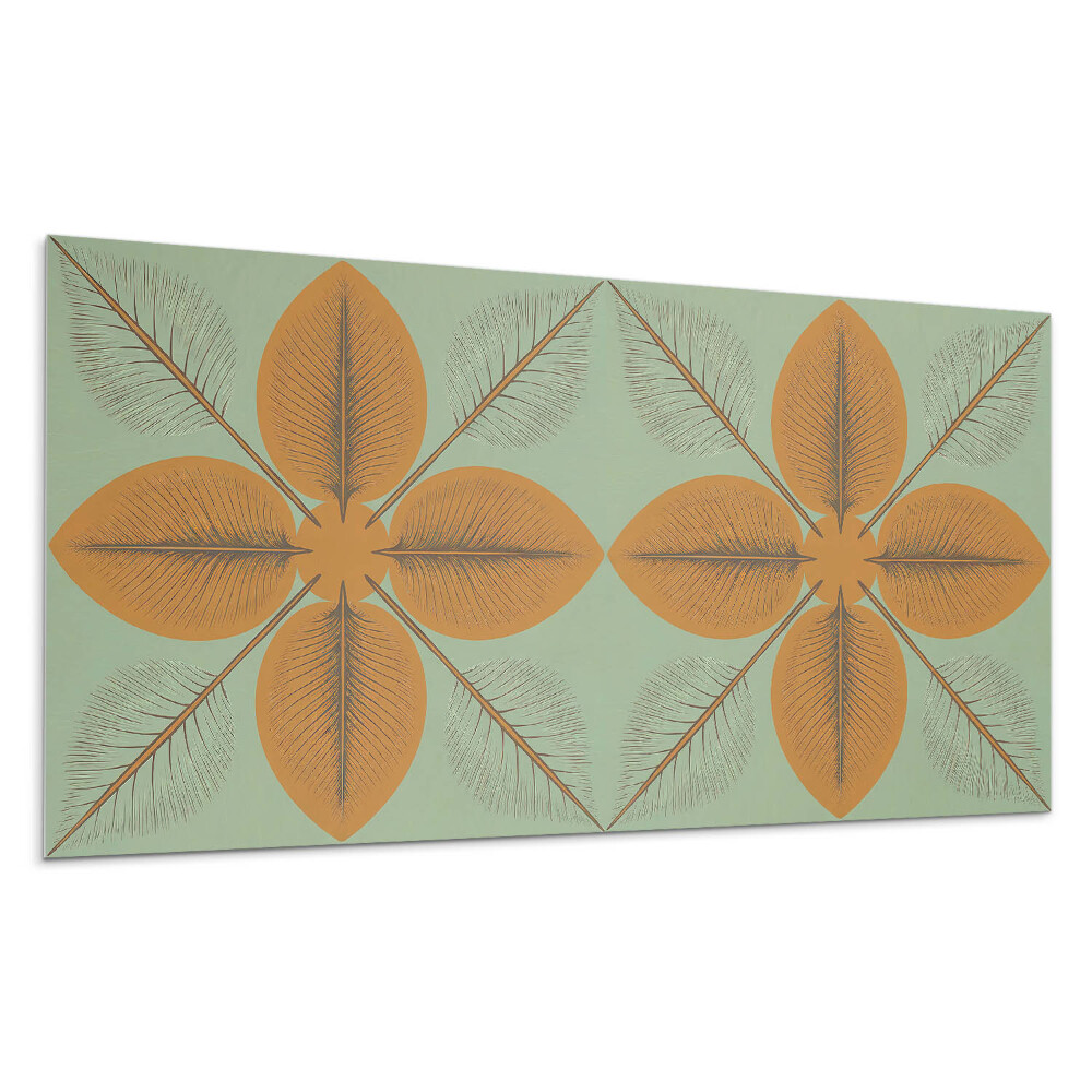 Płyta na ścianę Liście w symetrycznym wzorze