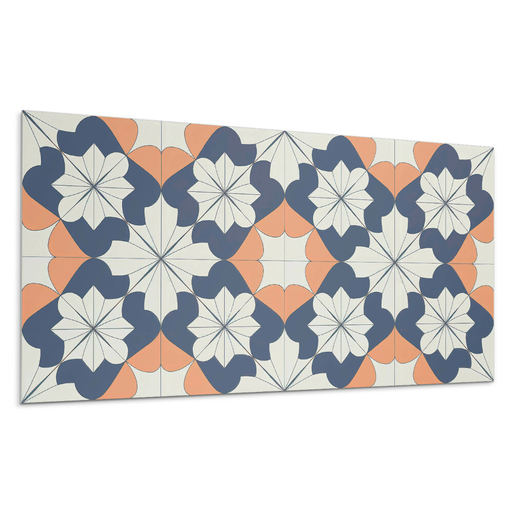 Płyta pcv na ścianę Geometryczny wzór kwiatowy