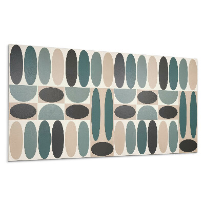 Płyta pcv na ścianę Wzór owalnych kształtów