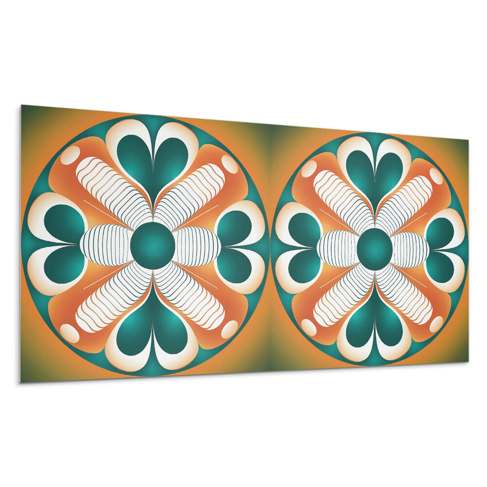 Panel na ścianę Kwiatowy wzór symetryczny