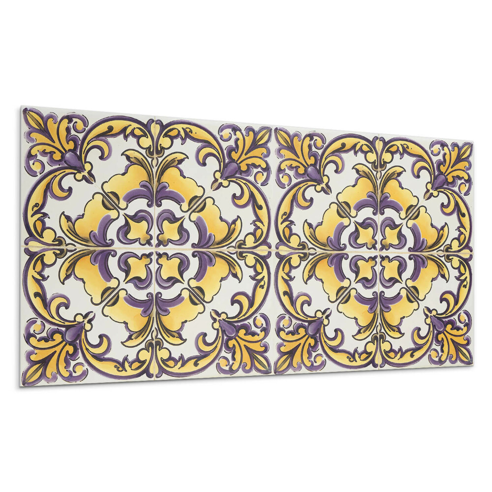 Płyta pcv na ścianę Kwiatowy wzór ceramiczny