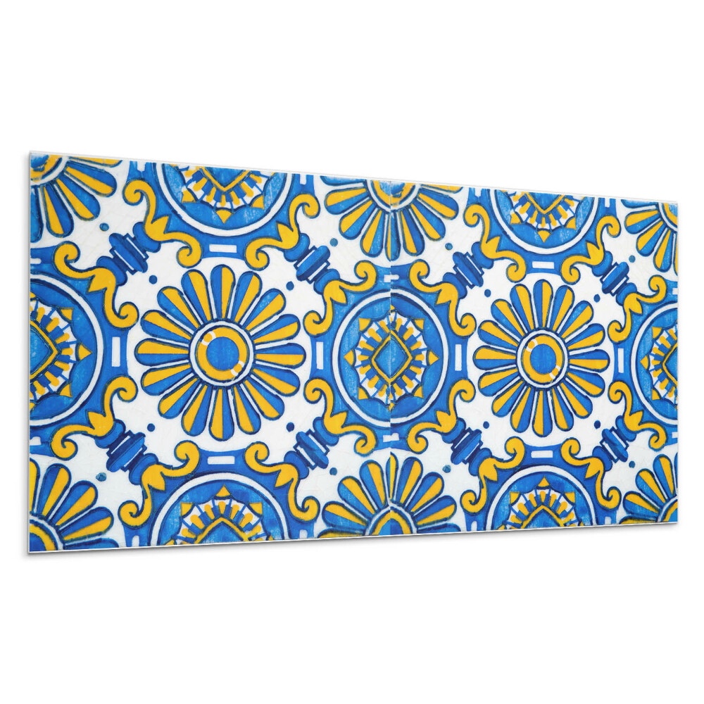 Płyta pcv na ścianę Kwiatowy wzór na płytkach