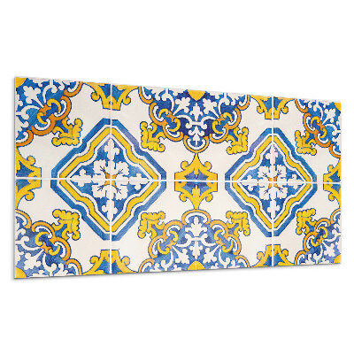 Panel ścienny Wzór mozaiki z kwiatami