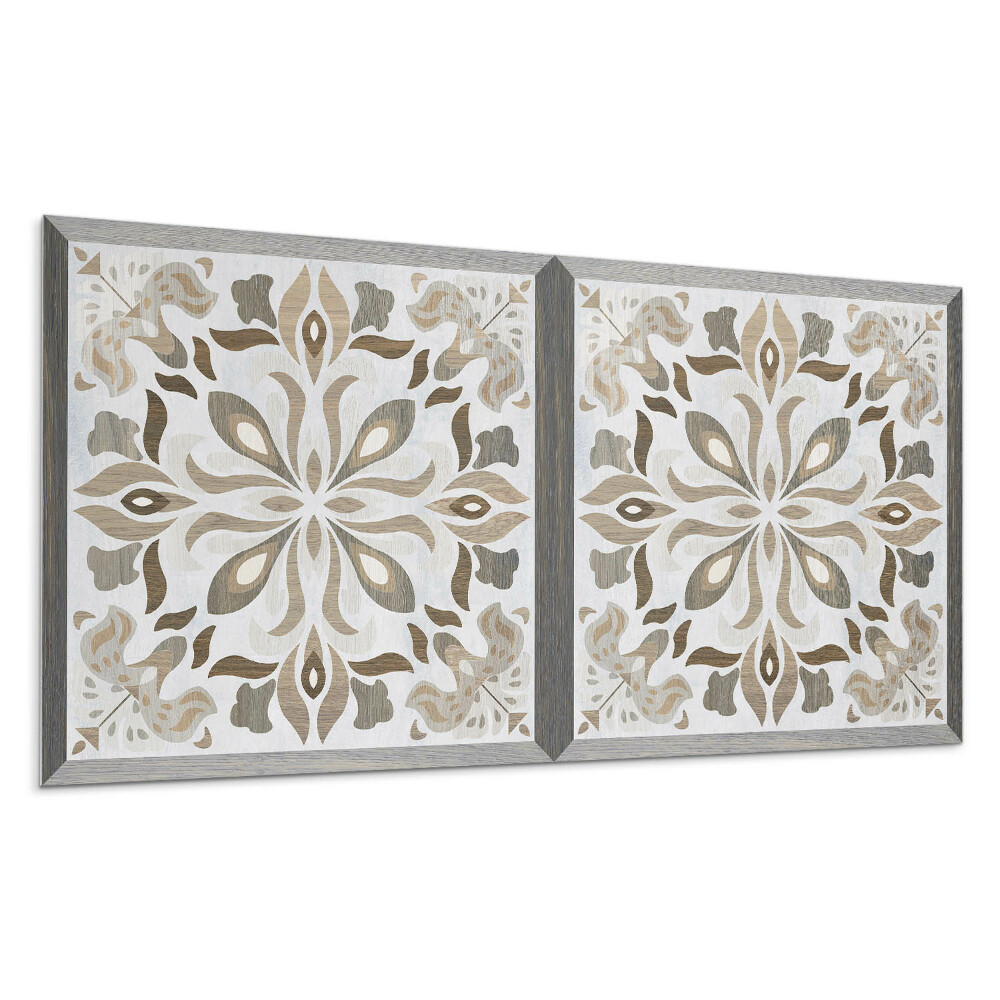 Panel ścienny Wzór kwiatowy z symetrią