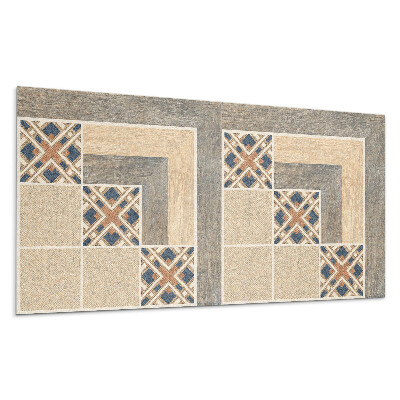 Panel pcv Geometryczne wzory na płytkach