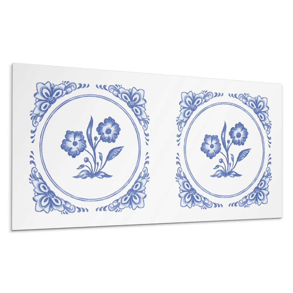 Płyta na ścianę Kwiatowy wzór w okręgu