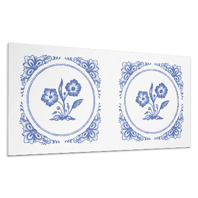 Płyta na ścianę Kwiatowy wzór w okręgu