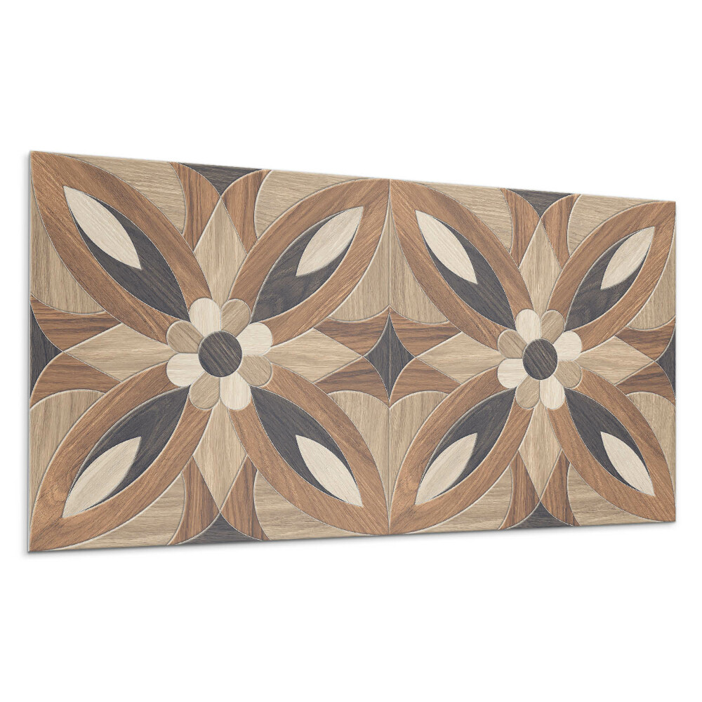 Panel ścienny Wzór kwiatowy z drewna