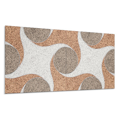 Panel ścienny Wzór z okręgami i falami