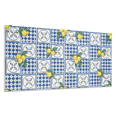 Panel pcv Motyw cytrynowy na płytkach