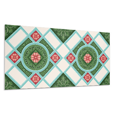 Panel pcv Wzór kwiatowy w rombie