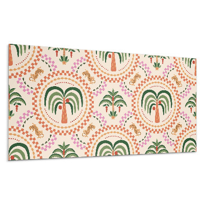 Płyta na ścianę Tropikalny wzór roślinny