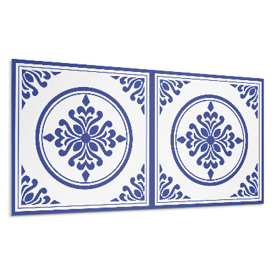 Panel ścienny Wzór z okręgiem i kwiatami