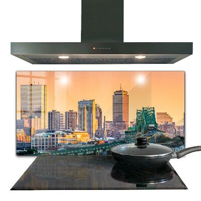 Szkło na ścianę do kuchni Boston Massachusetts