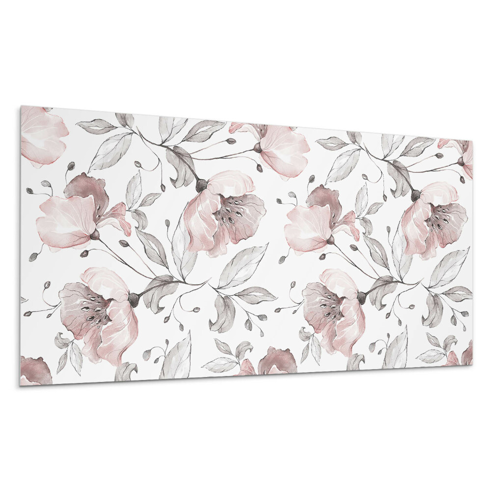 Płyta pcv na ścianę Kwiatowy wzór akwarelowy