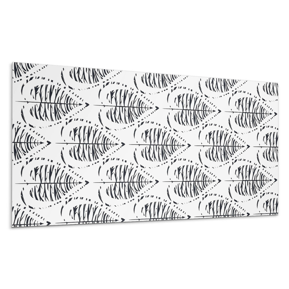 Płyta pcv na ścianę Wzór liści w rytmie