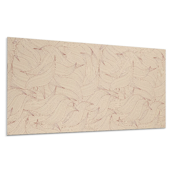 Płyta pcv na ścianę Wzór falistych linii