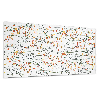 Płyta na ścianę Kwiatowy wzór na tle