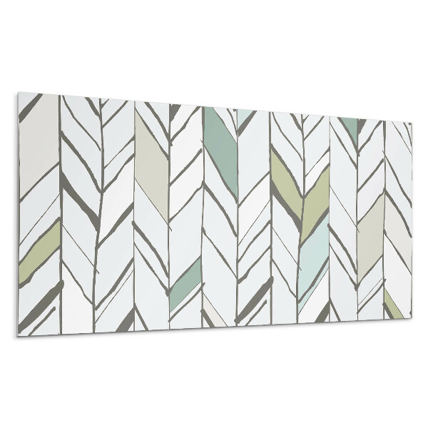 Panel na ścianę Wzór liści w paski