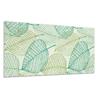 Panel pcv Wzór liści z liniami