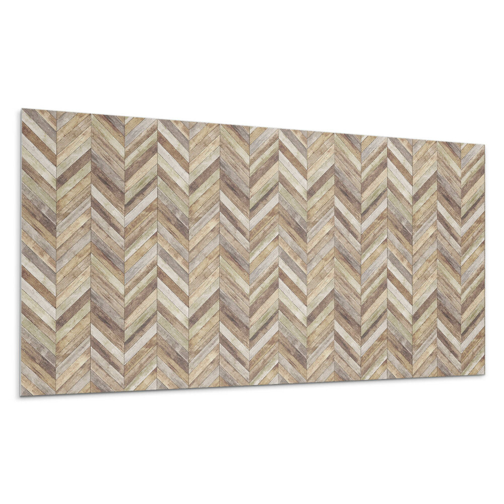 Panel ścienny Wzór w jodełkę z desek