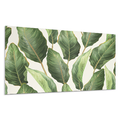 Płyta na ścianę Liście w tropikalnym stylu