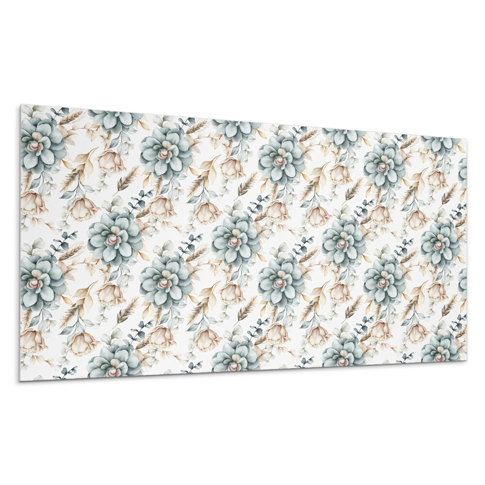 Płyta pcv na ścianę Kwiatowy wzór roślinny