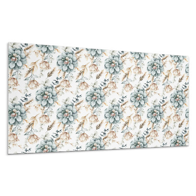 Płyta pcv na ścianę Kwiatowy wzór roślinny