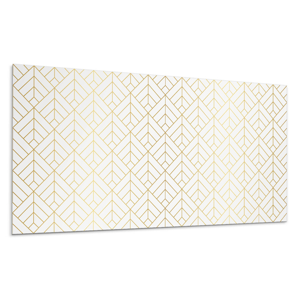 Panel na ścianę Wzór liści w układzie 3D