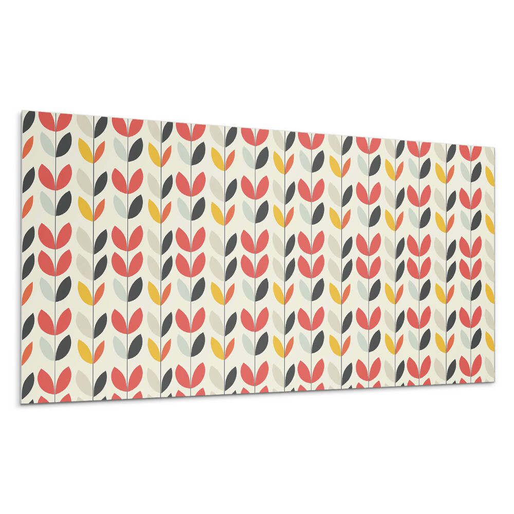 Panel ścienny Wzór liści na tle