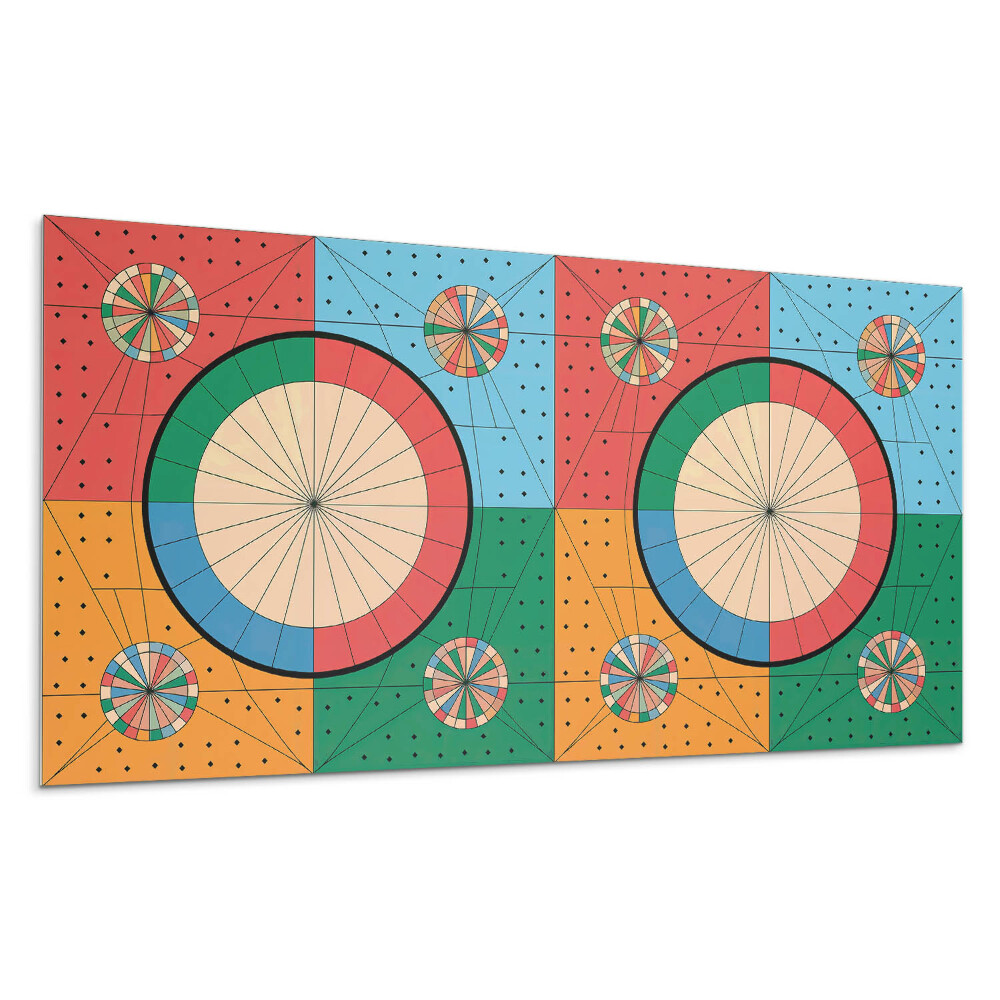 Panel na ścianę Geometryczny wzór z okręgami