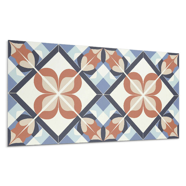 Płyta pcv na ścianę Symetryczny wzór kwiatowy