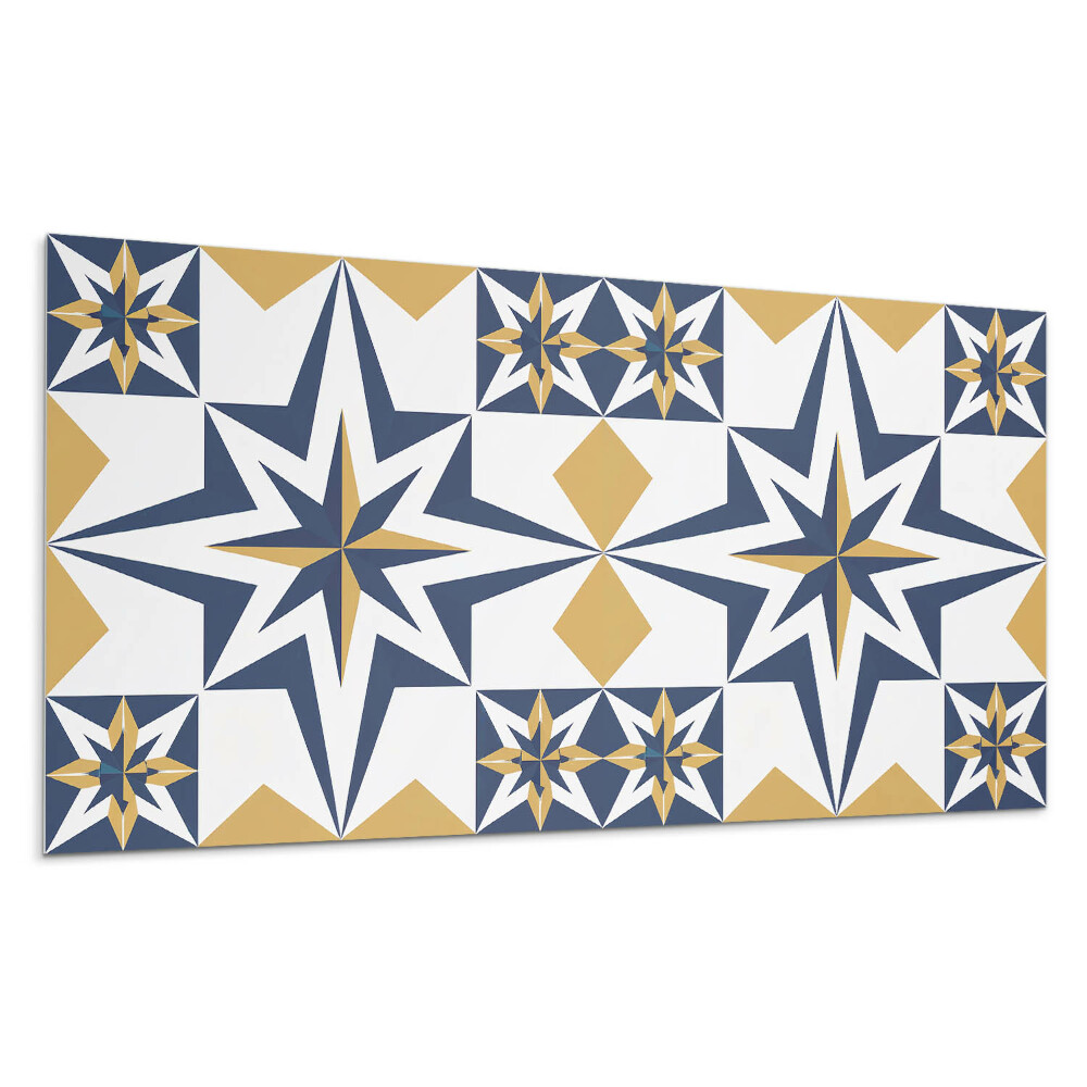 Panel na ścianę Geometryczne gwiazdy w kwadratach