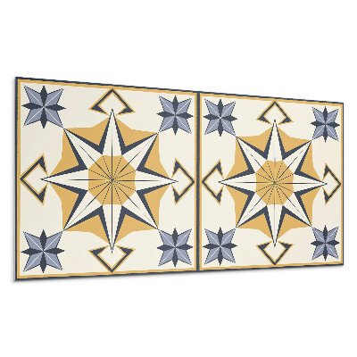 Panel ścienny Wzór kompasu z gwiazdami