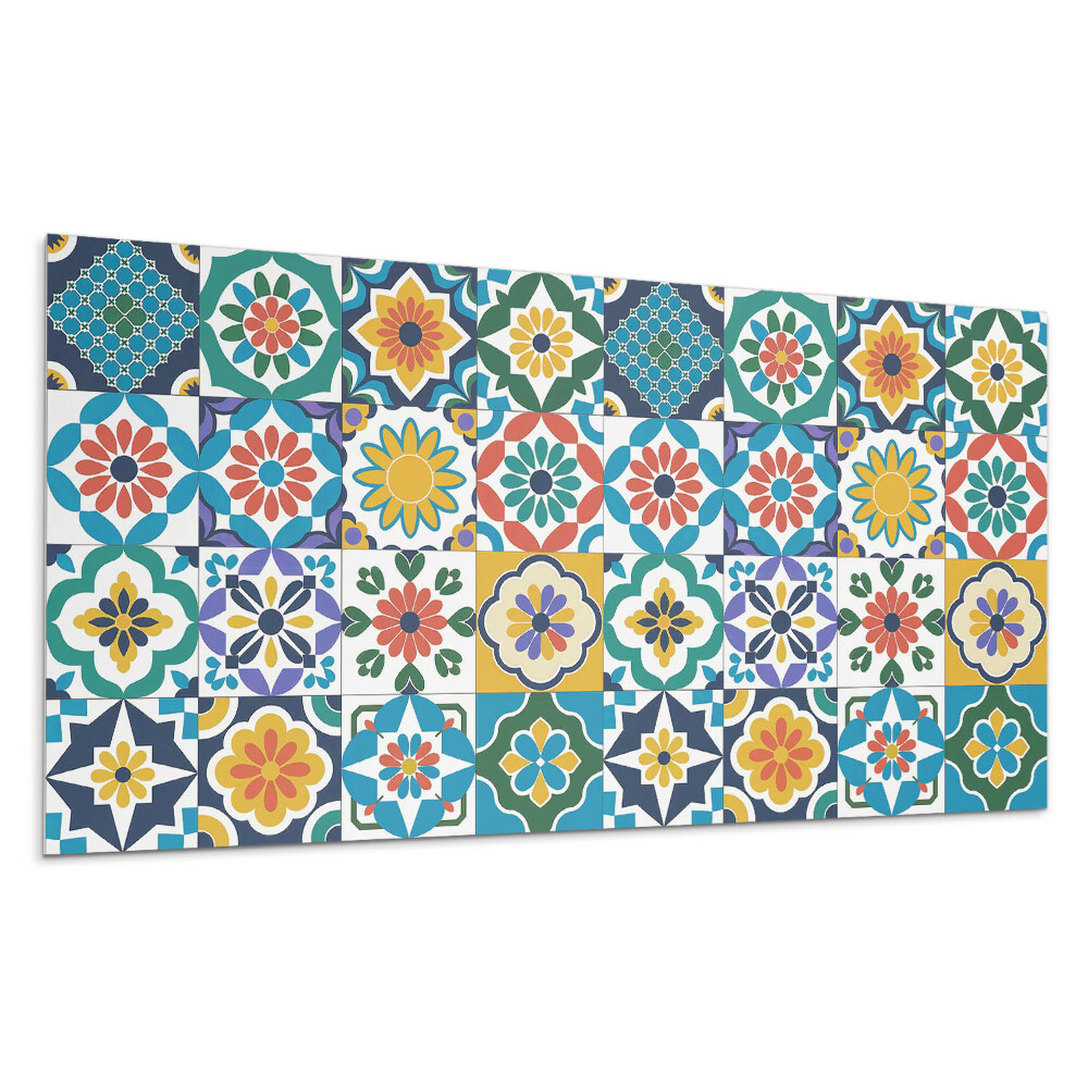 Panel na ścianę Wzory kwiatowe i geometryczne