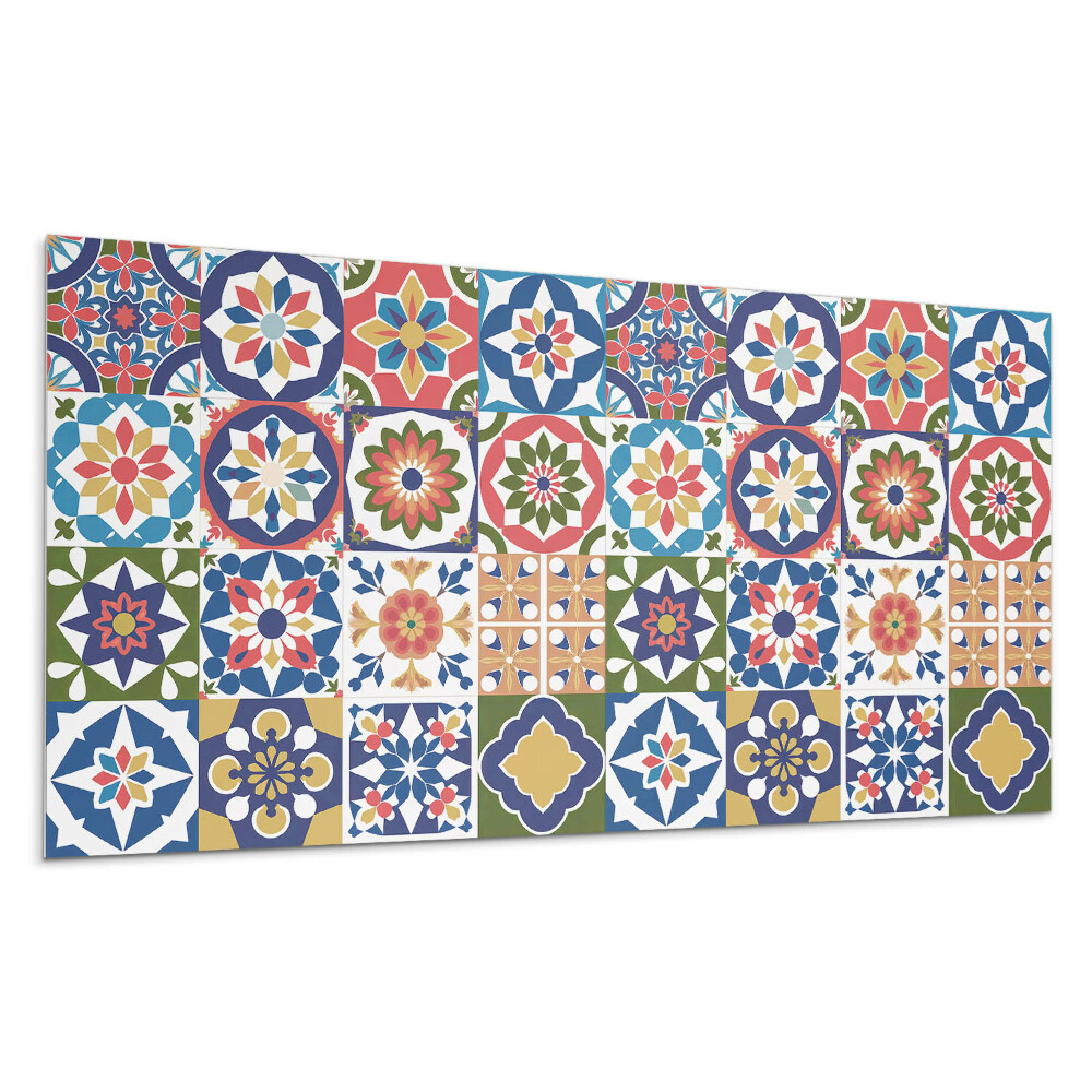 Płyta na ścianę Wzory mozaikowe w kwadratach