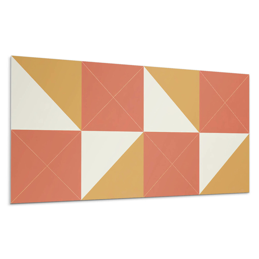Panel ścienny Geometria w ciepłych tonach