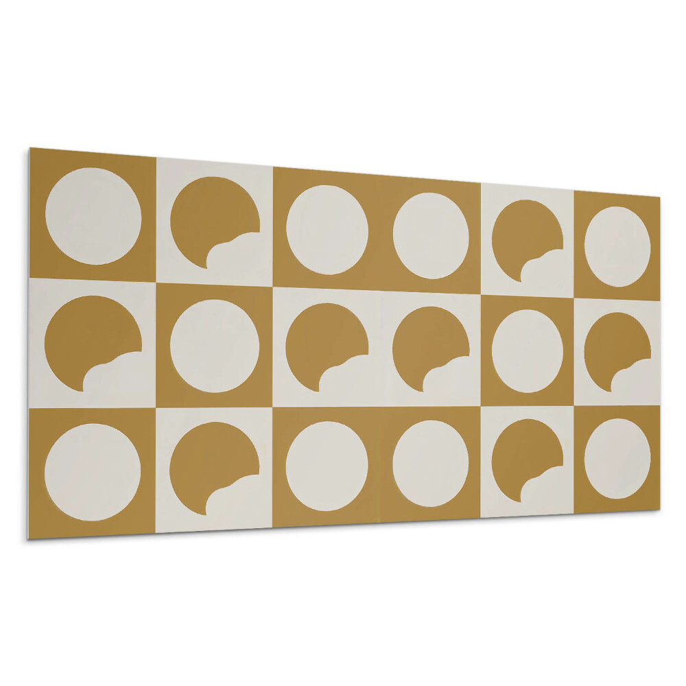 Płyta pcv na ścianę Abstrakcyjne koła z ubytkami