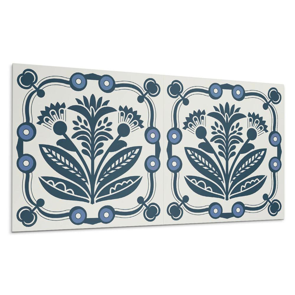 Panel pcv Kwiatowy wzór z liśćmi