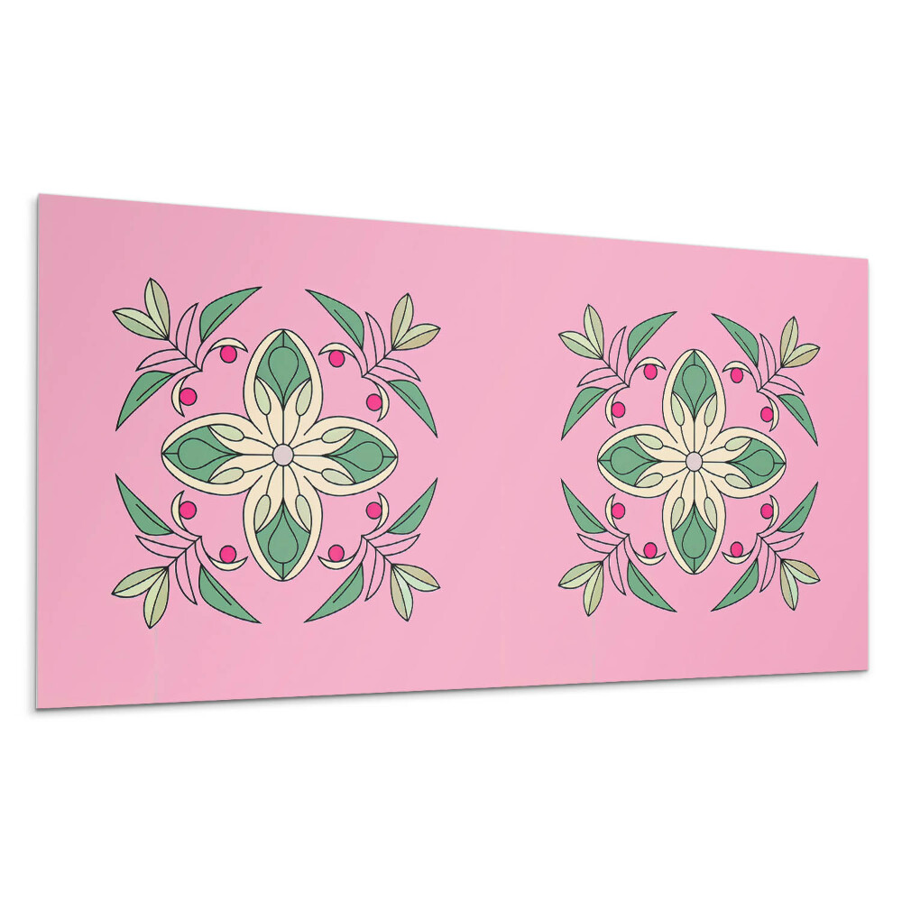 Panel pcv Kwiatowy wzór z liśćmi